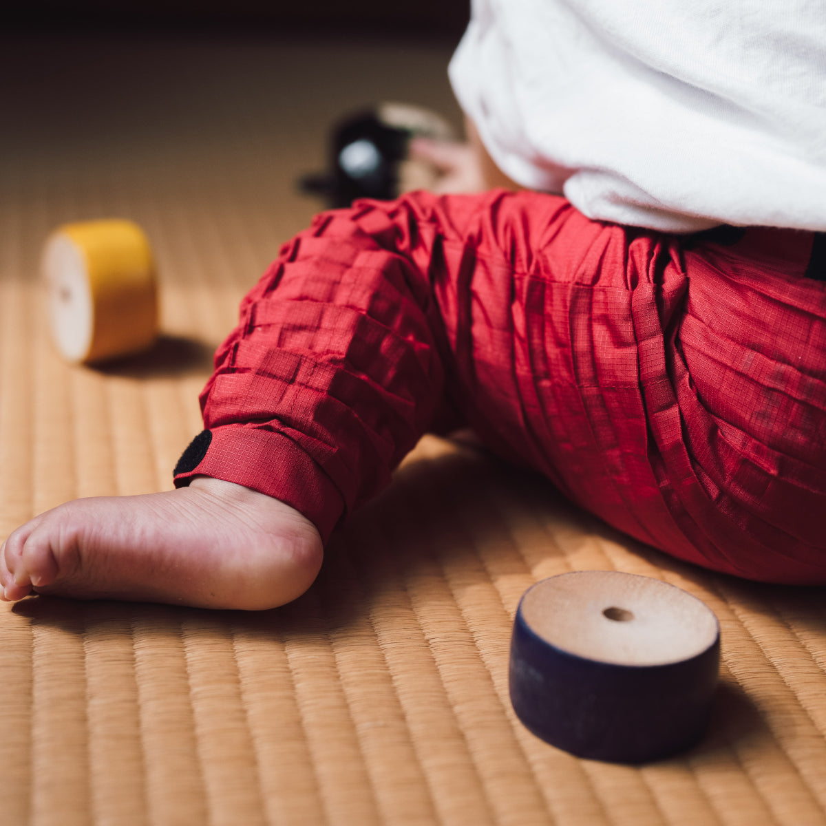 ミニヒューマン ボトムス ライム&カーキレイ